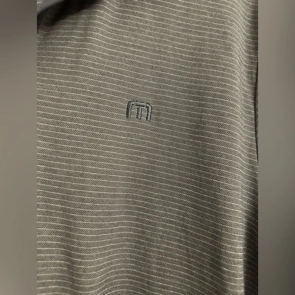 TravisMathew Navy Striped Shirt - Picture 3 of 7